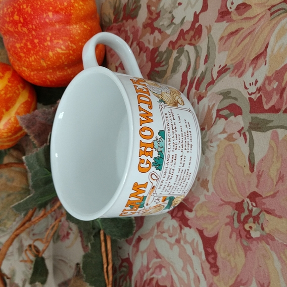 #7 VINTAGE NEW ENGLAND CLAM CHOWDER MUG made in Korea - Picture 2 of 4